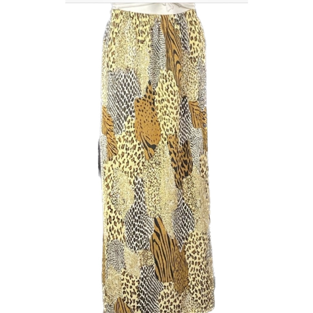 Animal Print Maxi Skirt Sz M